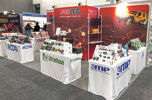 Prolec stand at 2024 Australian Auto Aftermarket Expo (front)