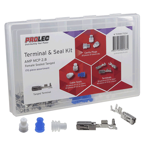 Prolec Tyco AMP MCP 2.8 Female Tanged Terminal kit