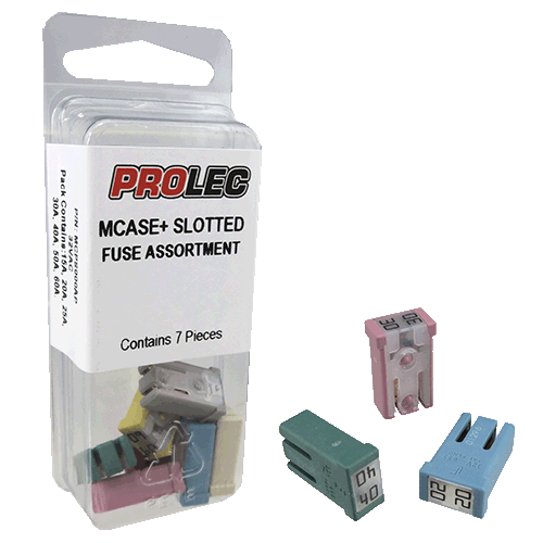7 piece Slotted MCase+ fuse assortment