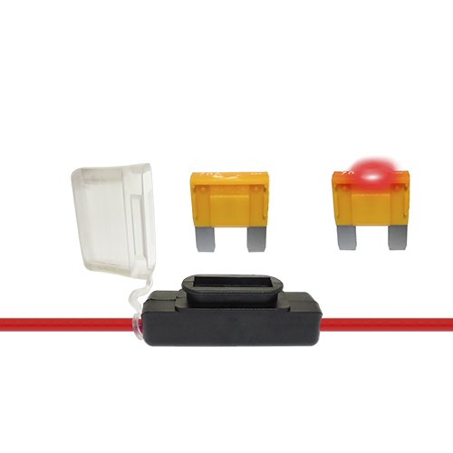 Inline Fuse Holder for Indicating MAX/MAXI Fuses