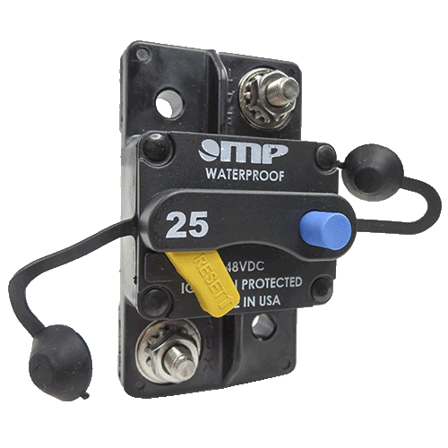 Manual Reset (PTT) 30V - 48VDC, 1/4 inch studs