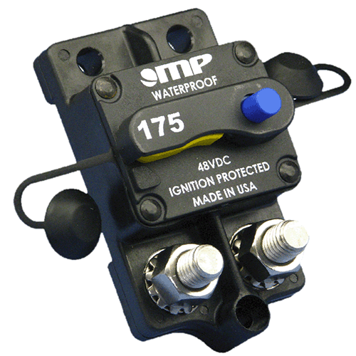 Manual Reset (PTT) 30V - 48VDC, 1/4 inch studs